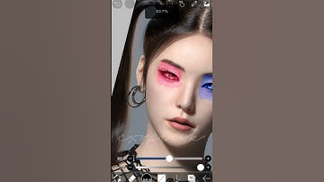 yeji red/blue smudge edit by EXOPINK #yeji #itzy #ibispaintx #kpop #shorts