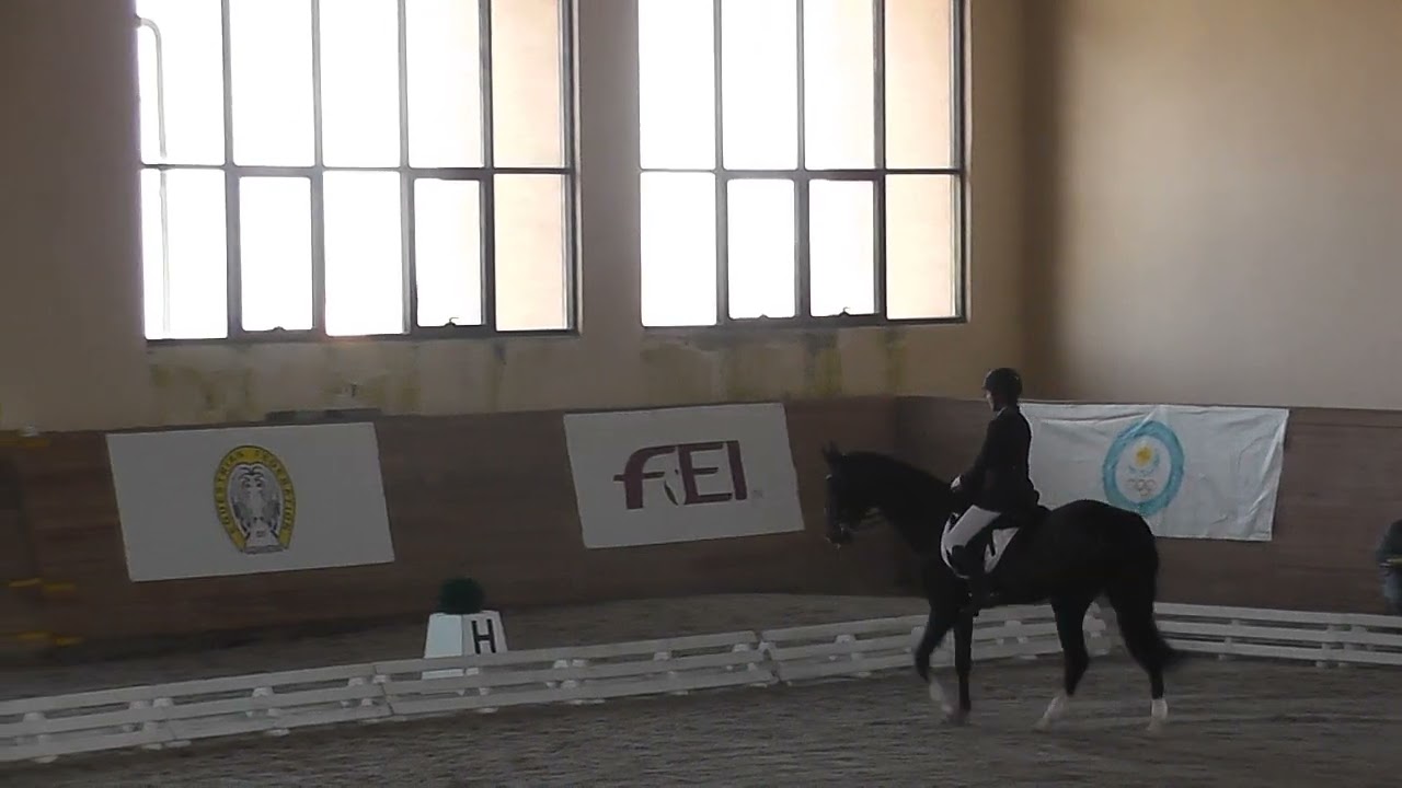 Юсупова Альмира и Айлем, предварительный приз (юниоры), Чемпионат РК по выездке, 15-04-2022, Алматы.