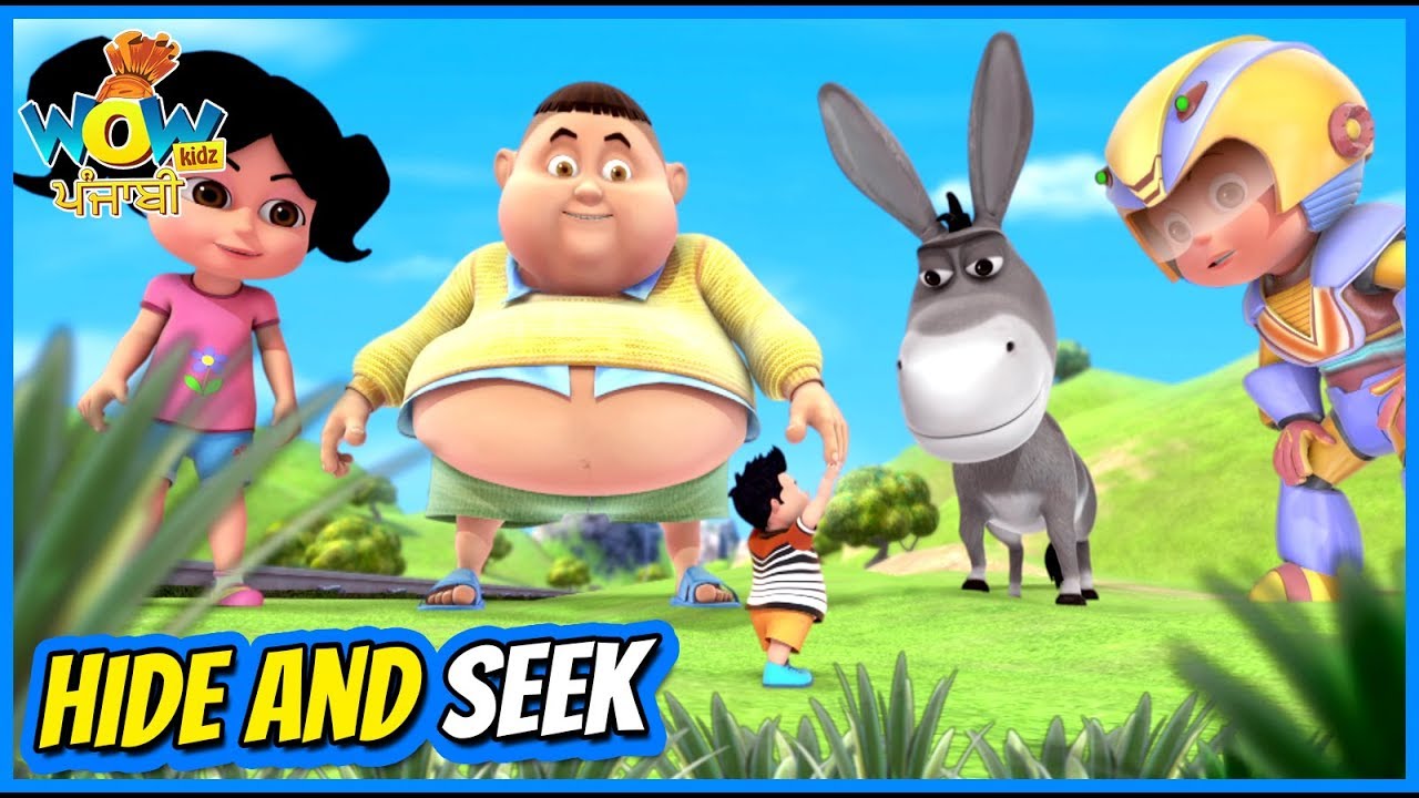 Vir The Robot Boy Cartoon In Punjabi Hide And Seek Punjabi Story 
