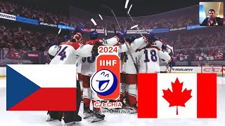 ČESKO VS KANADA |MS V HOKEJI 2024 |NHL 24 |PS5