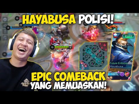 HAYABUSA POLISI BY RRQ XIN - INI GAME EPIC COMEBACK YANG PALING MEMUASKAN !! GAK BISA DI PERCAYA