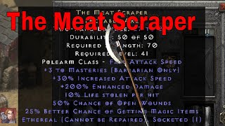 D2R Unique Items - The Meat Scr Lochaber Axe