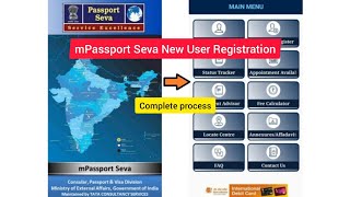 Apply for Passport from Mobile App | mPassport Seva New User Registration Complete process 🇮🇳🇮🇳 screenshot 3