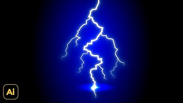 Easy How to make Thunder illustration | Adobe Illustrator Tutorials