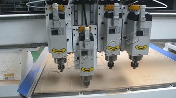 4 spindles CNC Router SM-1325T4 from stepmores machine