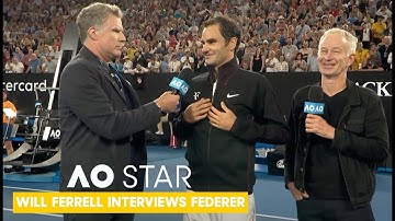 Will Ferrell Interviews Roger Federer | AO Stars