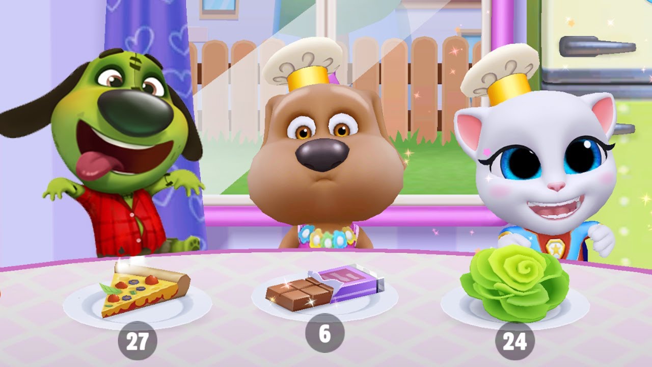 My Talking Tom Friends vs Tom Gold Run Zombie Ben by Outfit 7 Gameplay For Kids YouTube