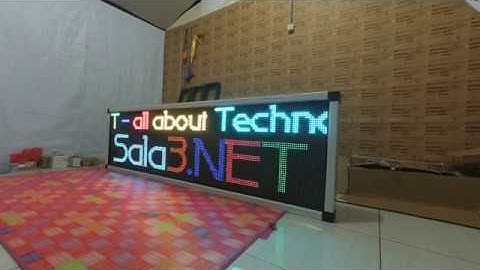 Running Text / Video Tron Full Color 50x200Cm Outdoor