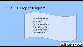MicroCAD | Webinar: Getting Started with BIM 360