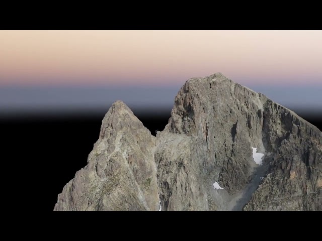 Modèle 3D du Pic du Midi d'Ossau