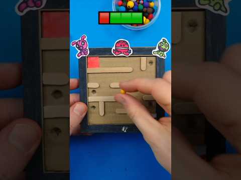 WRONGSIDE OUTIMALS Crafts Ideas Cardboard Maze Game #diy #shortsvideo