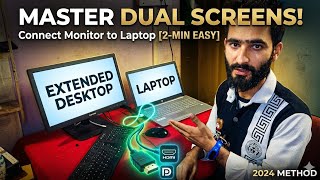 How to Connect a Monitor to a Laptop (2-Minute Easy Guide!) with CyberSmithYT