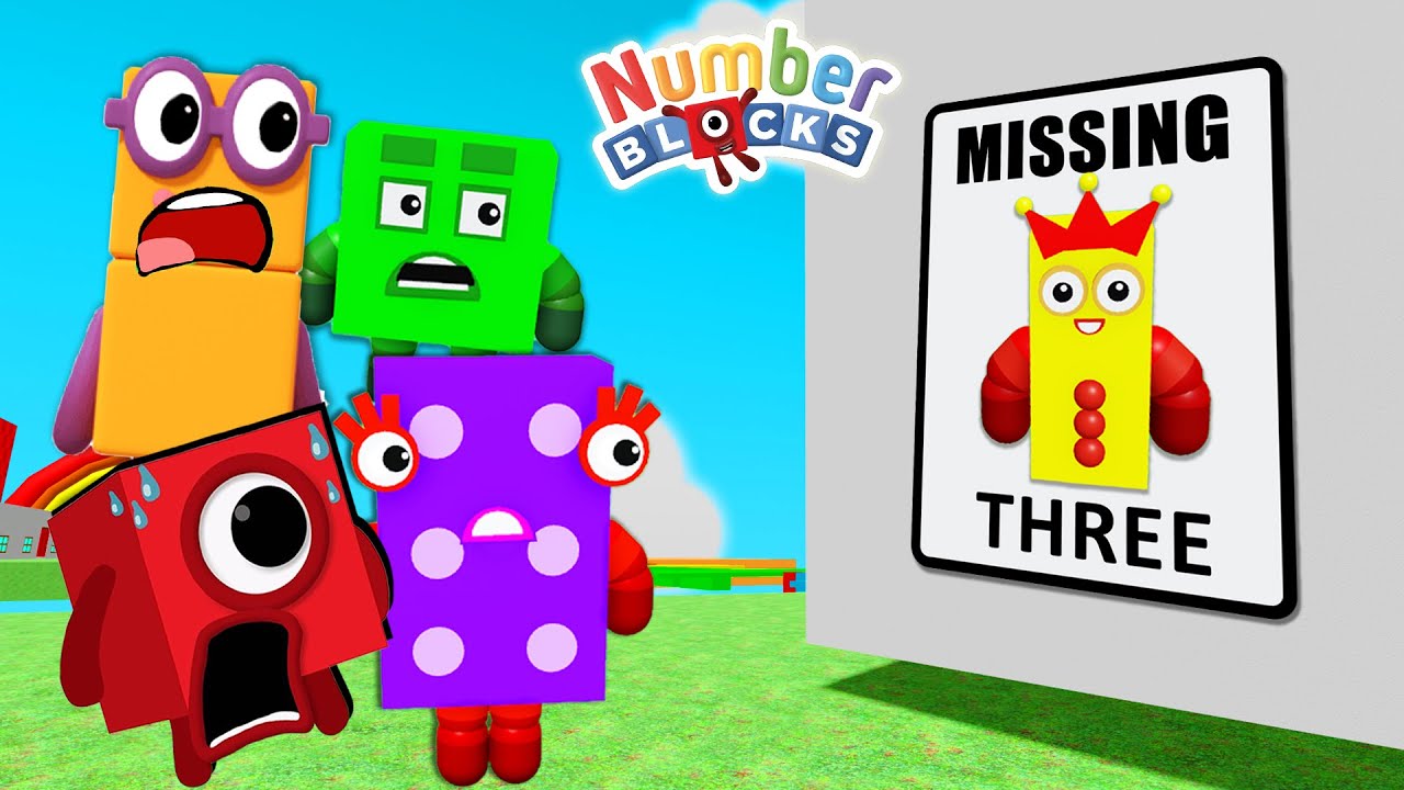 Numberblock Three IS MISSING in Roblox Numberblocks RP Adventure - YouTube