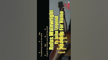 Thumbnail of Rufus Wainwright - Heading For Home feat. John Legend Guitar Chords cover #shorts