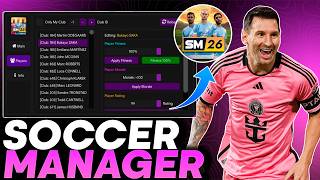 MOD MENU SOCCER MANAGER 2026 | v3.3.1 | UNLIMITED MONEY FITNESS, MANAGER LEVEL UP, EDIT ALL PLAYERS screenshot 1