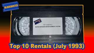 Blockbuster - Top 10 Rentals (July 1993)