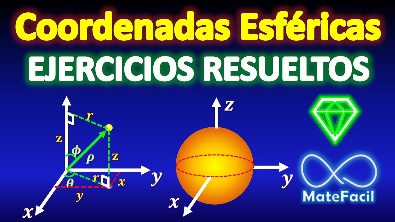💎 COORDENADAS ESFÉRICAS Ejercicios Resueltos - YouTube