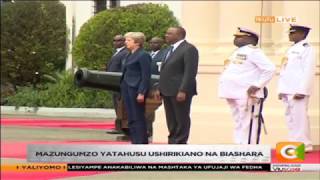 Waziri Mkuu wa Uingereza Theresa May awasili Ikulu #SemaNaCitizen