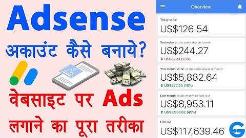 Create Adsense Account for Website - website par adsense kaise lagaye | adsense account kaise banaye