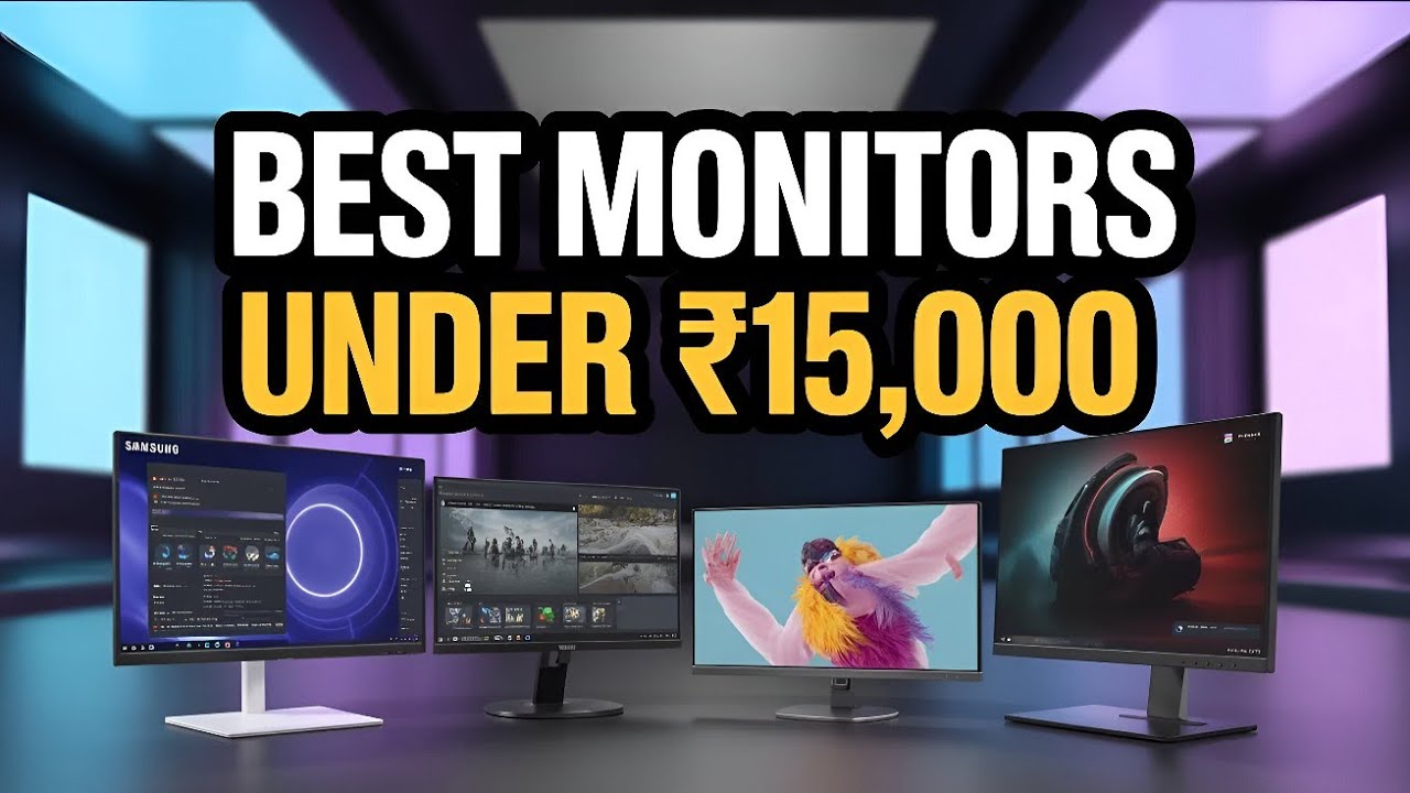 Top 5 Best Monitors Under ₹15000 in 2026🔥|| Best Monitor Under 15000 || Best 27 Inch Monitor⚡
