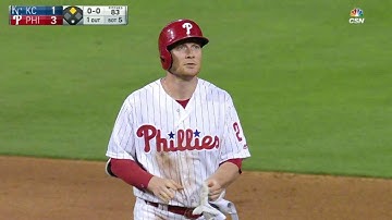 KC@PHI: Asche plates Bourjos on double to center