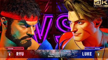 Street Fighter 6 (PS5) Demo - Ryu (CPU) vs. Luke (CPU) [4K ULTRA HD | GODLIKE QUALITY]