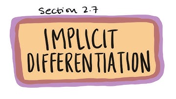 2.7 (3 of 3) - Implicit Differentiation: Slopes & Tangent Line Examples