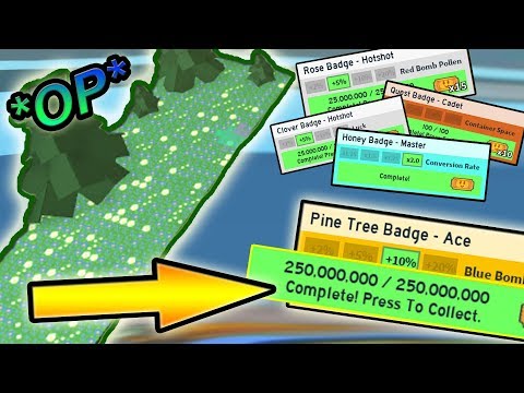 Completing Op 250mil Pollen Badge 50 Ticket Rewards - roblox bee swarm simulator dandelion