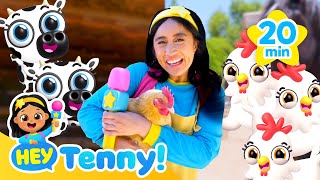 🐮 Meet Tenny's Animal Friends! | Farm Animals | Educational Videos for Kids | Hey Tenny!