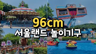 96cm 아이가 탑승할 수 있는 서울랜드 놀이기구 추천 | 모르고 가면 대실망..