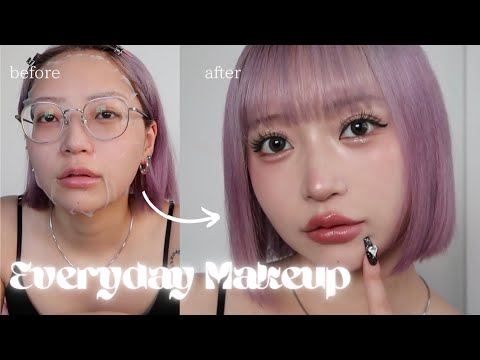 【毎日メイク】写真が盛れて盛れてしょうがない最強ﾒｲｸ🖤