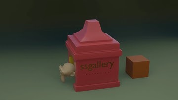 Suzanne Monkey Loop Animation Blender video