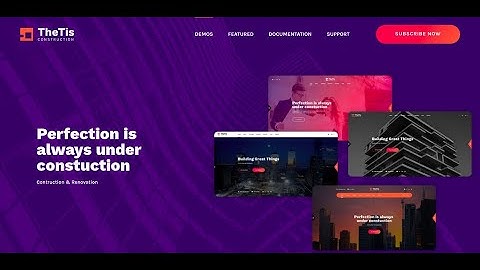 TheTis – Construction & Architecture WordPress Theme | Professional Architects Website Theme