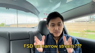 Tesla Challenge: Full Self-Driving Car vs. Narrow City Streets!