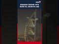 Iranische Drohne über Den VAE Abgefangen Trümmer Lösen Brand Im Burj Al Arab Aus Iranischer An