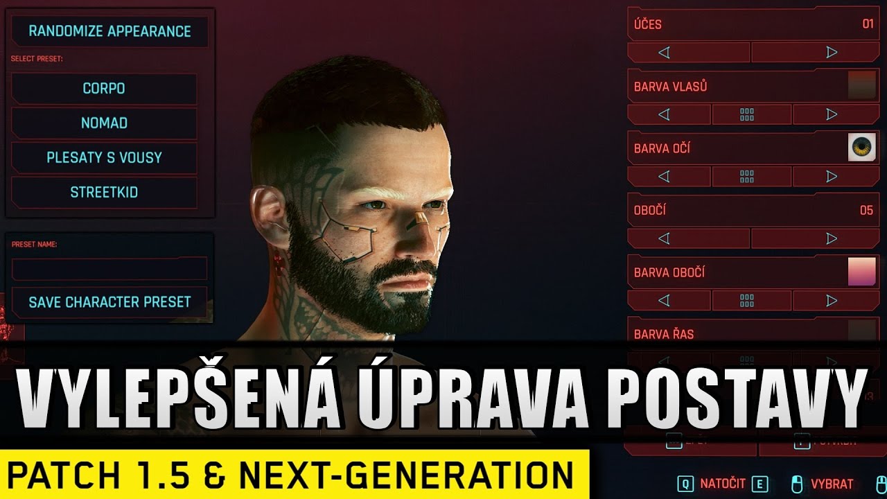Vylepšení úpravy vaší postavy | Cyberpunk 2077 | CZ Guide #25 |