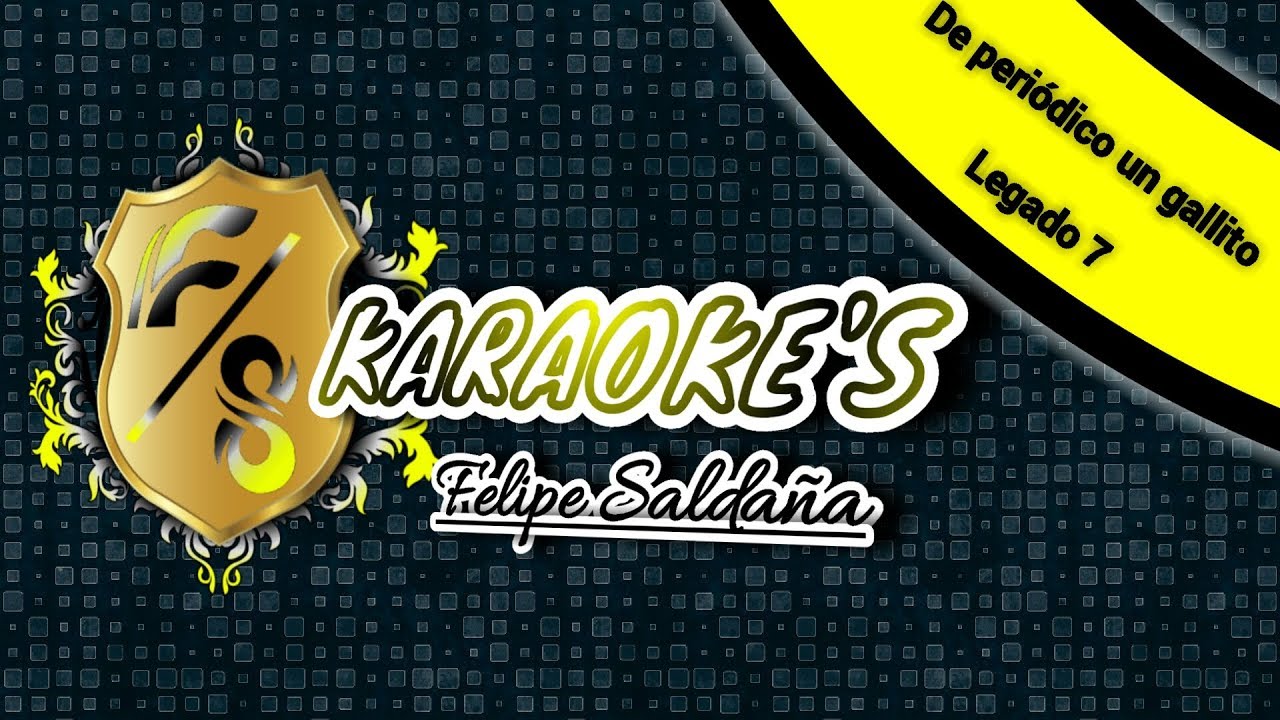 De Periodico Un Gallito de periodico un gallito Karaoke completo - YouTube