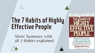 The 7 Habits of Highly Effective People Short Audio book Summary | Learn All 7 Habits Quick & Easy |