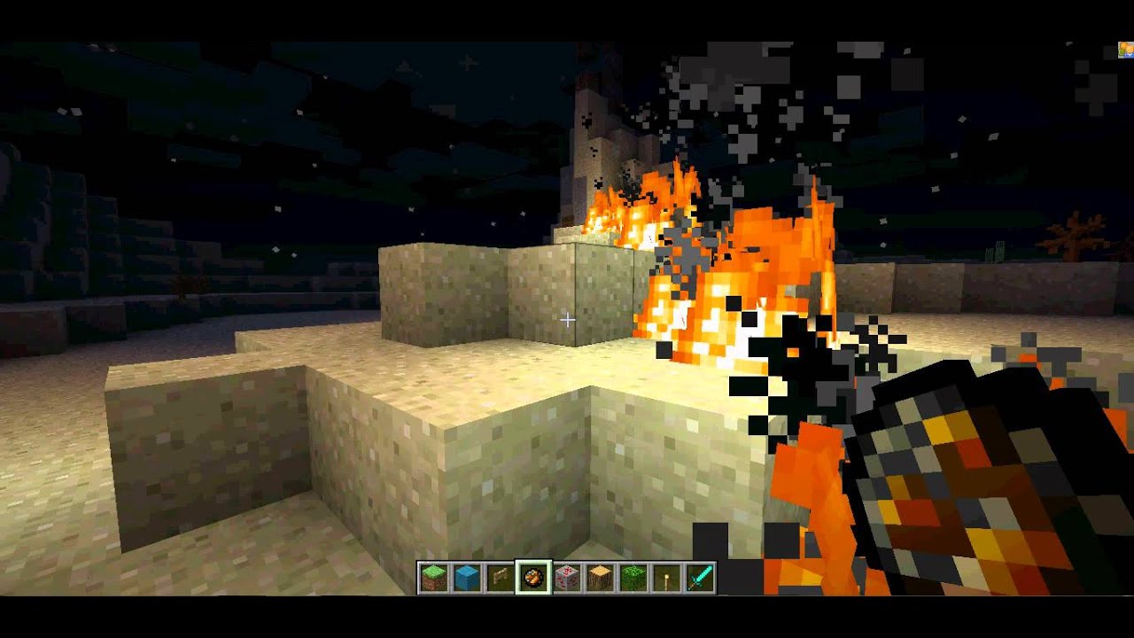 Minecraft Burning Building YouTube