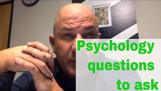 Psychology Questions to ask Dr. G!