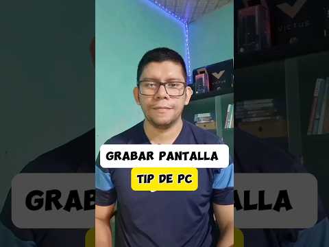 cómo grabar la pantalla de tu computadora #ordenador #pc #windows #tutorial #tips