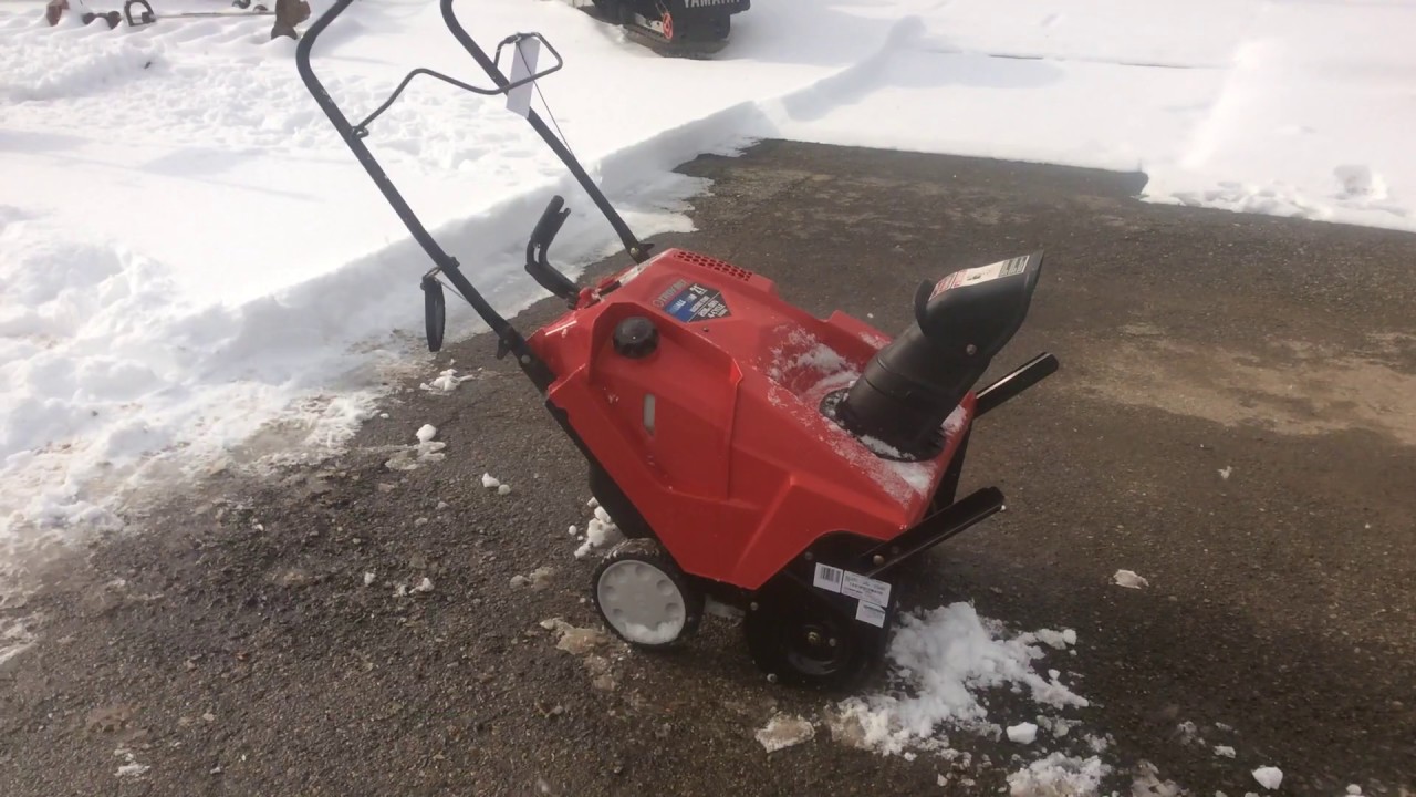 TroyBilt Snowblower Squall 2100 For Sale Online Auction YouTube