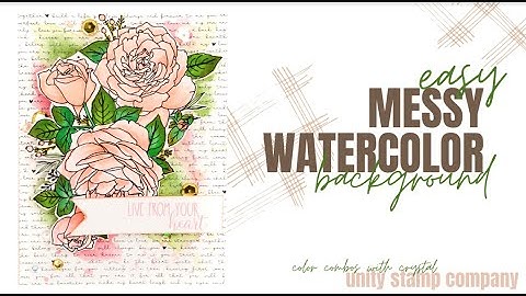 Unity Quick Tip: DIY Color Coordinated Messy Watercolor Background