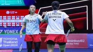 [ WD ] Semifinals Thailand open 2024. Febriana/Pratiwi (INA)2 vs 0(JPN)Rin I/Kie K. BWF world tour