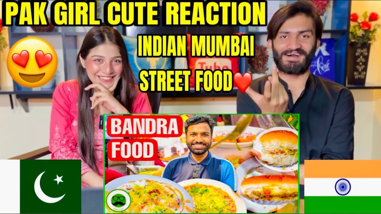 Pakistani Reaction on BANDRA Food Tour | MUMBAI Street Food | Veggie Paaji | Pak Girl Reaction