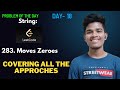 LEETCODE 283. MOVES ZEROS #internship #codingpractice #placement #interviewpreparation