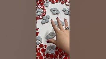 Finishing tiling our mosaic table (part 2)