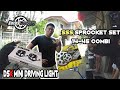 Visiting loyds custom  install dsk mini driving light v2  sprocket set 1445 combi