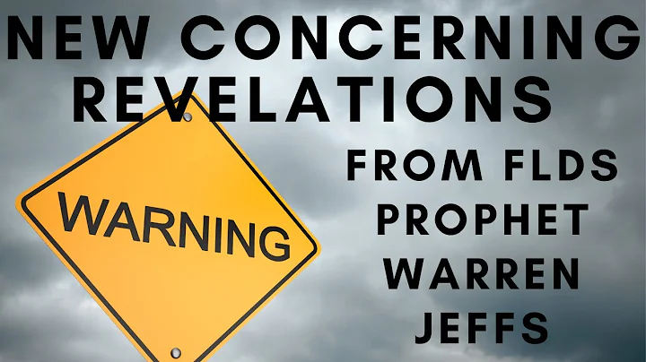 New Concerning Revelations - From FLDS Prophet War...