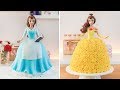 DISNEY PRINCESS 🌹BELLE DOLL CAKE - BEAUTY AND THE BEAST - TAN DULCE
